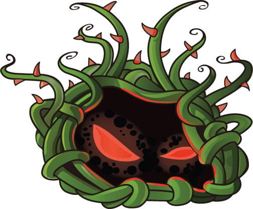 A kelp monster that pulls zombies underwater